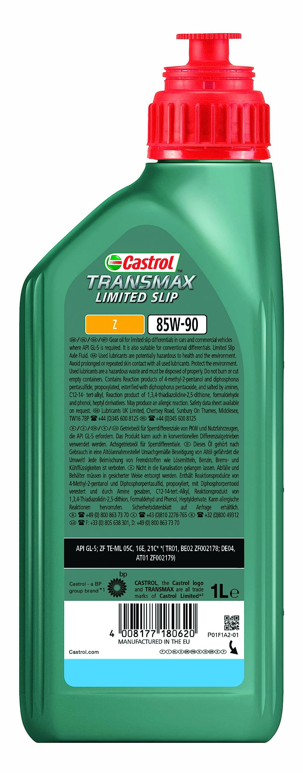 Castrol Transmax Limited Slip Z 85W-90 1L : Amazon.co.uk: Automotive